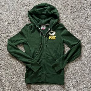 PINK Green Bay Packers ZipUp